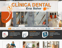 Tablet Screenshot of clinicadentalevasoler.com